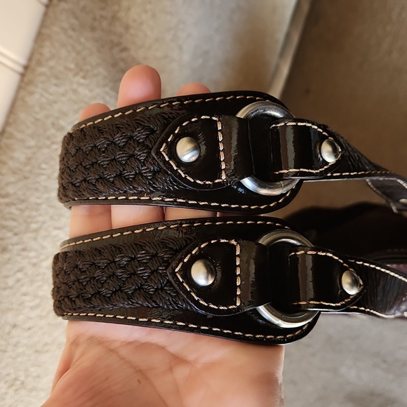 EUC The Sak purse bag dark brown double strapped leather - Picture 7 of 11